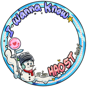 "I WANNA KNOW" HAOST