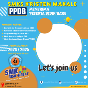 PPDB SMK Kristen Makale 2024