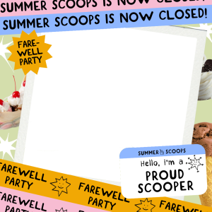 Summer Scoops Farewell Party