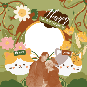 HAPPY 1ST ANNIVERSARY JEAN & ERWIN