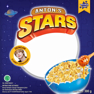 Anton's Stars Cereal 300 Gr - ( Harga 1 Karton Isi 18 Box)
