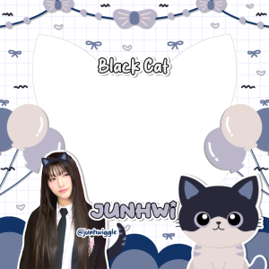 junhwi Bingkai black cat (2)