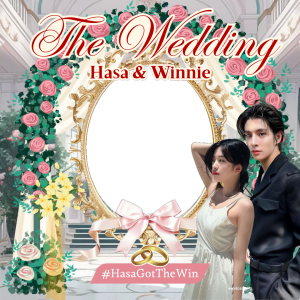 Our wedding day #HasaGotTheWin