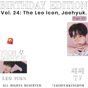 YOON JAEHYUK 24th BIRTHDAY EDITION