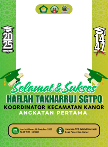 Selamat & Sukses Haflah Takharruj SGTPQ Kecamatan Kanor