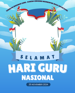 Bingkai hari guru nasional 2025