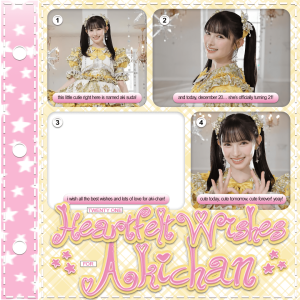 Hello, 21! Akichan’s Sparkling Day