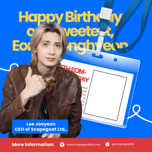 It's intern Seonghyeon Birthday.