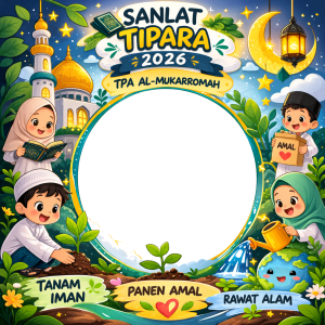 SANLAT TIPARA 2026 Tanam Iman • Panen Amal • Rawat Alam  Diselenggarakan oleh TPA Al-Mukarromah