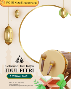 Bingkai Hari raya Idul fitri 2026