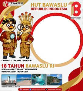 Bingkai Tapteng hut BAWASLU RI