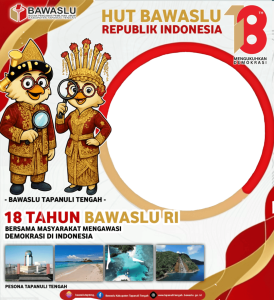 Bingkai Tapteng hut BAWASLU RI