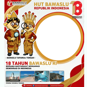 Bingkai Tapteng hut BAWASLU RI