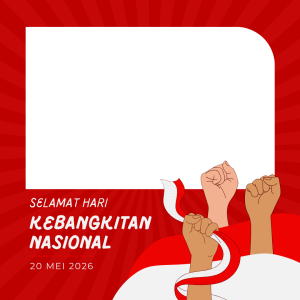 Bingkai Foto Hari Kebangkitan Nasional 2026 - Semangat Bangkit untuk Indonesia.