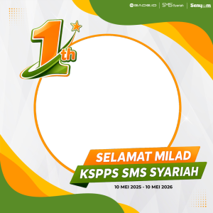 Bingkai Milad Ke-1  KSPPS SMS Syariah