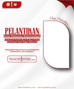 PELANTIKAN IMM KOMISARIAT FARID FATHONI & BUYA HAMKA UIN MATARAM