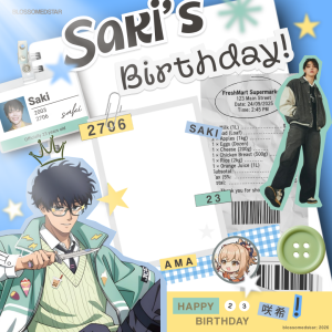 Today is Saki's Birthday!