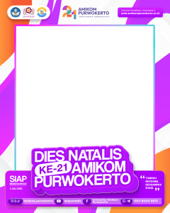 Bingkai DIES NATALIS 21 AMIKOM PURWOKERTO (3:4 POST)
