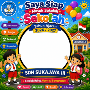 Bingkai masuk sekolah