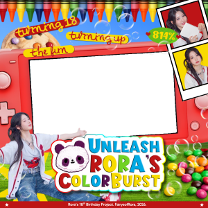 Unleash Rora's Color Burst! "Turning 18, Turning Up the Fun."