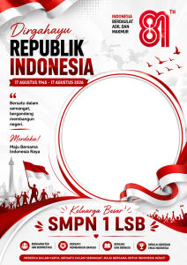 Bingkai HUT RI SMPN 1 LSB