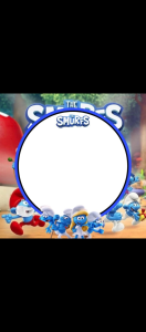 bingkai Bingkai tema smurf