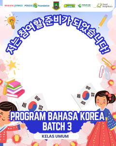 Program Bahasa Korea POSCO 1% Foundation Batch 3