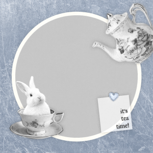 it's tea time, little bunnies!